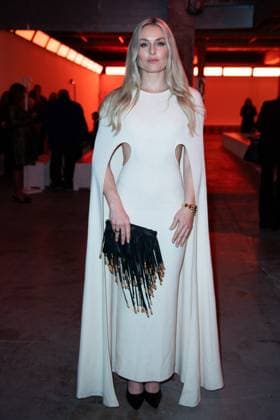 PFW Gabriela Hearst Front Row Lindsey Vonn attending the Gabriela Hearst Womenswear Fall Winter 2025-2026 show as part of Paris Fashion Week in Paris, France on March 10, 2025. Photo by Aurore Marechal ABACAPRESS.COM Paris France  Copyright: xMarechalxAurore ABACAx