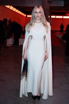 PFW Gabriela Hearst Front Row Lindsey Vonn attending the Gabriela Hearst Womenswear Fall Winter 2025-2026 show as part of Paris Fashion Week in Paris, France on March 10, 2025. Photo by Aurore Marechal ABACAPRESS.COM Paris France  Copyright: xMarechalxAurore ABACAx