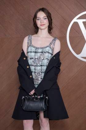 Paris Fashion Week, Gäste der Louis Vuitton Modenschau Celebrities at Vuitton Fashion Show Emma Myers Photo Call for Le Défilé Vuitton Collection Prêt à Porter Automne Hiver 2025 2026 during Paris Fashion Week PFW, on march 10th 2025 Olivier Borde Bestimage Celebrities at Vuitton Fashion Show Ready to Wear Collection Fall Winter 2025 2026 during Paris Fashion Week, on march 10th 2025 Olivier Borde Bestimage  Copyright: xOLIVIERxBORDEx xBESTIMAGExOLIVIERxBORDEx xBESTIMAGEx