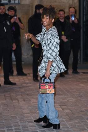 Paris Fashion Week, Gäste der Louis Vuitton Modenschau PFW Louis Vuitton Arrivals Jaden Smith attending the Louis Vuitton Womenswear Fall Winter 2025-2026 show as part of Paris Fashion Week in Paris, France on March 10, 2025. Photo by Aurore Marechal ABACAPRESS.COM Paris France  Copyright: xMarechalxAurore ABACAx