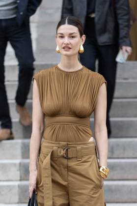 PFW - Zimmermann PAP - Arrivals NB Ophelie Guillermand attends Zimmermann Womenswear Fall Winter 2025-2026 show as part of Paris Fashion Week on March 10, 2025 in Paris, France. Photo by Nasser Berzane ABACAPRESS.COM Paris France  Copyright: xBerzanexNasser ABACAx