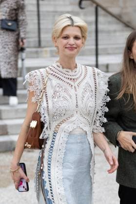 PFW - Zimmermann PAP - Arrivals NB Pixie Geldof attends Zimmermann Womenswear Fall Winter 2025-2026 show as part of Paris Fashion Week on March 10, 2025 in Paris, France. Photo by Nasser Berzane ABACAPRESS.COM Paris France  Copyright: xBerzanexNasser ABACAx