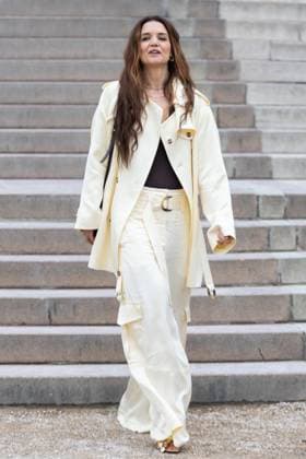 PFW - Zimmermann PAP - Arrivals NB Katie Holmes attends Zimmermann Womenswear Fall Winter 2025-2026 show as part of Paris Fashion Week on March 10, 2025 in Paris, France. Photo by Nasser Berzane ABACAPRESS.COM Paris France  Copyright: xBerzanexNasser ABACAx