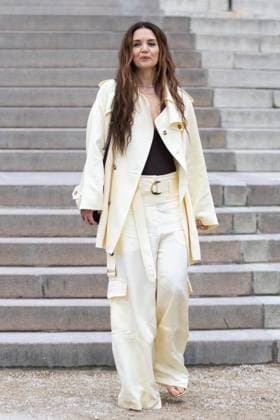 PFW - Zimmermann PAP - Arrivals NB Katie Holmes attends Zimmermann Womenswear Fall Winter 2025-2026 show as part of Paris Fashion Week on March 10, 2025 in Paris, France. Photo by Nasser Berzane ABACAPRESS.COM Paris France  Copyright: xBerzanexNasser ABACAx