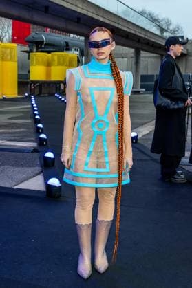PFW - Pierre Cardin - Frontrow NB Manon Kutner attends Pierre Cardin Womenswear Fall Winter 2025-2026 show as part of Paris Fashion Week on March 10, 2025 in Paris, France. Photo by Nasser Berzane ABACAPRESS.COM Paris France  Copyright: xBerzanexNasser ABACAx