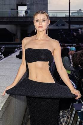 PFW - Pierre Cardin - Frontrow NB Chloe Lecareux attends Pierre Cardin Womenswear Fall Winter 2025-2026 show as part of Paris Fashion Week on March 10, 2025 in Paris, France. Photo by Nasser Berzane ABACAPRESS.COM Paris France  Copyright: xBerzanexNasser ABACAx