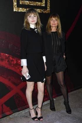PFW Shiatzy Chen Front Row Mitty Hazanavicius and Axelle Laffont attending the Shiatzy Chen Womenswear Fall Winter 2025-2026 show as part of Paris Fashion Week in Paris, France on March 10, 2025. Photo by Aurore Marechal ABACAPRESS.COM Paris France  Copyright: xMarechalxAurore ABACAx