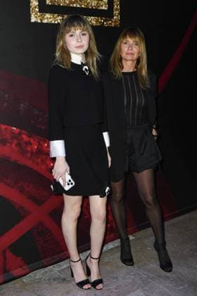 PFW Shiatzy Chen Front Row Mitty Hazanavicius and Axelle Laffont attending the Shiatzy Chen Womenswear Fall Winter 2025-2026 show as part of Paris Fashion Week in Paris, France on March 10, 2025. Photo by Aurore Marechal ABACAPRESS.COM Paris France  Copyright: xMarechalxAurore ABACAx