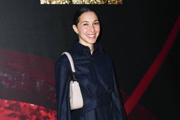 PFW Shiatzy Chen Front Row Sofiia Manousha attending the Shiatzy Chen Womenswear Fall Winter 2025-2026 show as part of Paris Fashion Week in Paris, France on March 10, 2025. Photo by Aurore Marechal ABACAPRESS.COM Paris France  Copyright: xMarechalxAurore ABACAx