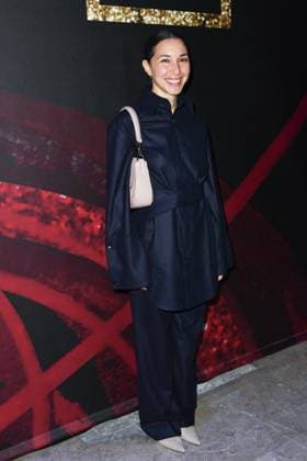 PFW Shiatzy Chen Front Row Sofiia Manousha attending the Shiatzy Chen Womenswear Fall Winter 2025-2026 show as part of Paris Fashion Week in Paris, France on March 10, 2025. Photo by Aurore Marechal ABACAPRESS.COM Paris France  Copyright: xMarechalxAurore ABACAx