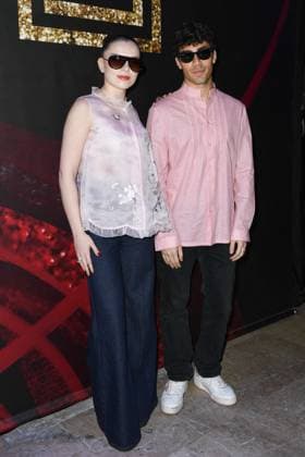 PFW Shiatzy Chen Front Row Clara Marz and Samuel Bensoussan attending the Shiatzy Chen Womenswear Fall Winter 2025-2026 show as part of Paris Fashion Week in Paris, France on March 10, 2025. Photo by Aurore Marechal ABACAPRESS.COM Paris France  Copyright: xMarechalxAurore ABACAx