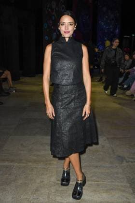 PFW Shiatzy Chen Front Row Vanessa Guide attending the Shiatzy Chen Womenswear Fall Winter 2025-2026 show as part of Paris Fashion Week in Paris, France on March 10, 2025. Photo by Aurore Marechal ABACAPRESS.COM Paris France  Copyright: xMarechalxAurore ABACAx