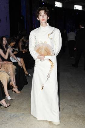 PFW Shiatzy Chen Front Row Liu Yu attending the Shiatzy Chen Womenswear Fall Winter 2025-2026 show as part of Paris Fashion Week in Paris, France on March 10, 2025. Photo by Aurore Marechal ABACAPRESS.COM Paris France  Copyright: xMarechalxAurore ABACAx