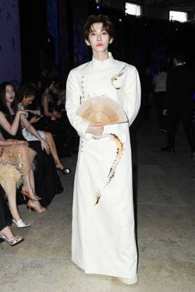PFW Shiatzy Chen Front Row Liu Yu attending the Shiatzy Chen Womenswear Fall Winter 2025-2026 show as part of Paris Fashion Week in Paris, France on March 10, 2025. Photo by Aurore Marechal ABACAPRESS.COM Paris France  Copyright: xMarechalxAurore ABACAx