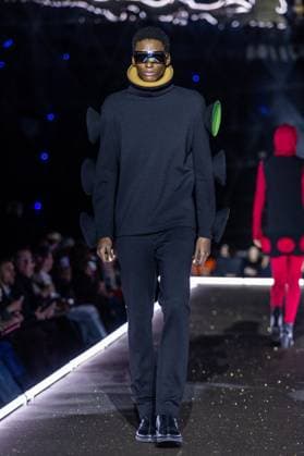 PFW - Pierre Cardin Runway A model walks the runway during Pierre Cardin Womenswear Fall Winter 2025-2026 show as part of Paris Fashion Week on March 10, 2025 in Paris, France. Photo by Nasser Berzane ABACAPRESS.COM Paris France  Copyright: xBerzanexNasser ABACAx