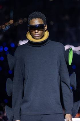 PFW - Pierre Cardin Runway A model walks the runway during Pierre Cardin Womenswear Fall Winter 2025-2026 show as part of Paris Fashion Week on March 10, 2025 in Paris, France. Photo by Nasser Berzane ABACAPRESS.COM Paris France  Copyright: xBerzanexNasser ABACAx