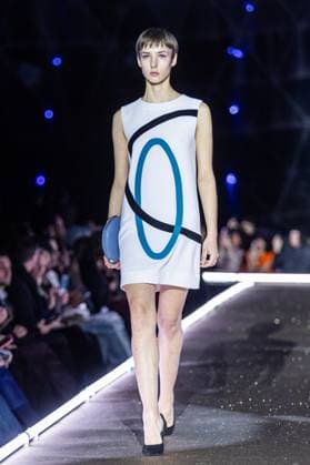 PFW - Pierre Cardin Runway A model walks the runway during Pierre Cardin Womenswear Fall Winter 2025-2026 show as part of Paris Fashion Week on March 10, 2025 in Paris, France. Photo by Nasser Berzane ABACAPRESS.COM Paris France  Copyright: xBerzanexNasser ABACAx
