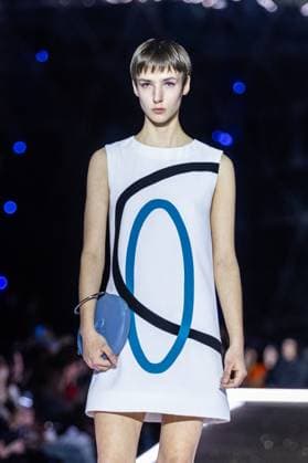 PFW - Pierre Cardin Runway A model walks the runway during Pierre Cardin Womenswear Fall Winter 2025-2026 show as part of Paris Fashion Week on March 10, 2025 in Paris, France. Photo by Nasser Berzane ABACAPRESS.COM Paris France  Copyright: xBerzanexNasser ABACAx