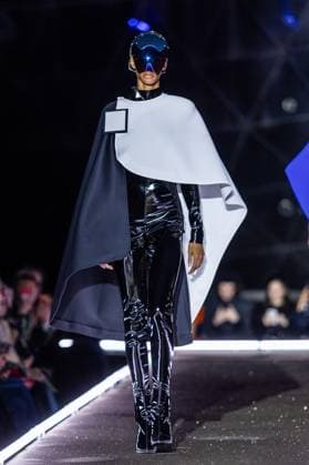 PFW - Pierre Cardin Runway A model walks the runway during Pierre Cardin Womenswear Fall Winter 2025-2026 show as part of Paris Fashion Week on March 10, 2025 in Paris, France. Photo by Nasser Berzane ABACAPRESS.COM Paris France  Copyright: xBerzanexNasser ABACAx