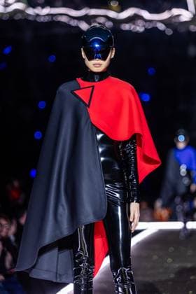 PFW - Pierre Cardin Runway A model walks the runway during Pierre Cardin Womenswear Fall Winter 2025-2026 show as part of Paris Fashion Week on March 10, 2025 in Paris, France. Photo by Nasser Berzane ABACAPRESS.COM Paris France  Copyright: xBerzanexNasser ABACAx