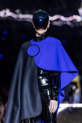 PFW - Pierre Cardin Runway A model walks the runway during Pierre Cardin Womenswear Fall Winter 2025-2026 show as part of Paris Fashion Week on March 10, 2025 in Paris, France. Photo by Nasser Berzane ABACAPRESS.COM Paris France  Copyright: xBerzanexNasser ABACAx