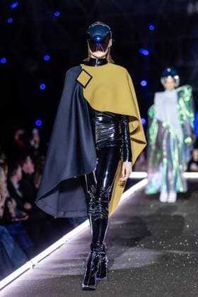 PFW - Pierre Cardin Runway A model walks the runway during Pierre Cardin Womenswear Fall Winter 2025-2026 show as part of Paris Fashion Week on March 10, 2025 in Paris, France. Photo by Nasser Berzane ABACAPRESS.COM Paris France  Copyright: xBerzanexNasser ABACAx