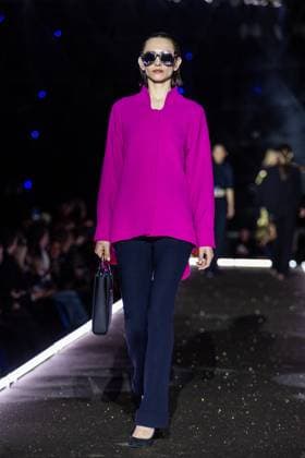 PFW - Pierre Cardin Runway A model walks the runway during Pierre Cardin Womenswear Fall Winter 2025-2026 show as part of Paris Fashion Week on March 10, 2025 in Paris, France. Photo by Nasser Berzane ABACAPRESS.COM Paris France  Copyright: xBerzanexNasser ABACAx