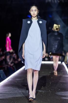 PFW - Pierre Cardin Runway A model walks the runway during Pierre Cardin Womenswear Fall Winter 2025-2026 show as part of Paris Fashion Week on March 10, 2025 in Paris, France. Photo by Nasser Berzane ABACAPRESS.COM Paris France  Copyright: xBerzanexNasser ABACAx