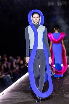PFW - Pierre Cardin Runway A model walks the runway during Pierre Cardin Womenswear Fall Winter 2025-2026 show as part of Paris Fashion Week on March 10, 2025 in Paris, France. Photo by Nasser Berzane ABACAPRESS.COM Paris France  Copyright: xBerzanexNasser ABACAx