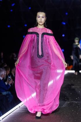 PFW - Pierre Cardin Runway A model walks the runway during Pierre Cardin Womenswear Fall Winter 2025-2026 show as part of Paris Fashion Week on March 10, 2025 in Paris, France. Photo by Nasser Berzane ABACAPRESS.COM Paris France  Copyright: xBerzanexNasser ABACAx