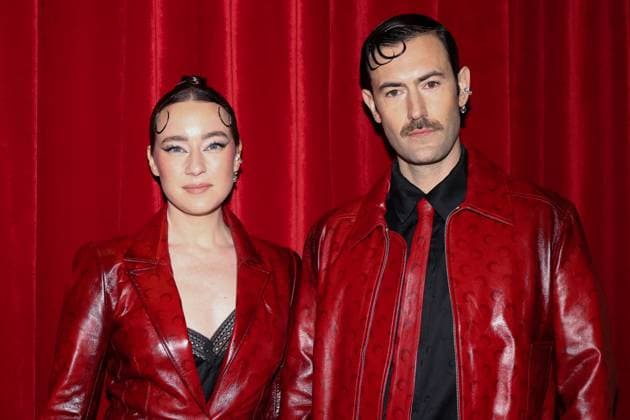 Marine Serre s Fall Winter 2025 women s ready to wear show during Paris Fashion Week Defile pret a porter femme automne hiver 2025 de Marine Serre pendant la semaine de la mode a Paris Isabelle Chapu et Nelson Tiberghien 441609 2025 03 10 Paris France  Copyright: xSebastienxFremontx xStarfacex STAR_441609_032