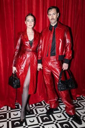 Marine Serre s Fall Winter 2025 women s ready to wear show during Paris Fashion Week Defile pret a porter femme automne hiver 2025 de Marine Serre pendant la semaine de la mode a Paris Isabelle Chapu et Nelson Tiberghien 441609 2025 03 10 Paris France  Copyright: xSebastienxFremontx xStarfacex STAR_441609_033