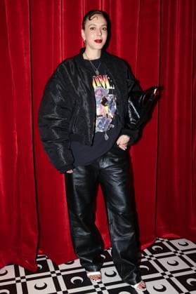 Marine Serre s Fall Winter 2025 women s ready to wear show during Paris Fashion Week Defile pret a porter femme automne hiver 2025 de Marine Serre pendant la semaine de la mode a Paris Monia Chokri 441609 2025 03 10 Paris France  Copyright: xSebastienxFremontx xStarfacex STAR_441609_044
