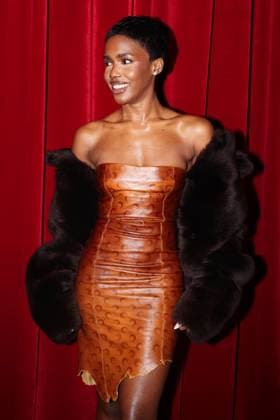 Marine Serre s Fall Winter 2025 women s ready to wear show during Paris Fashion Week Defile pret a porter femme automne hiver 2025 de Marine Serre pendant la semaine de la mode a Paris Eva Apio 441609 2025 03 10 Paris France  Copyright: xSebastienxFremontx xStarfacex STAR_441609_063