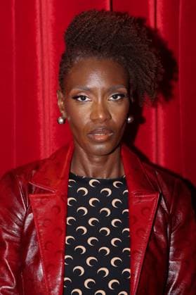 Marine Serre s Fall Winter 2025 women s ready to wear show during Paris Fashion Week Defile pret a porter femme automne hiver 2025 de Marine Serre pendant la semaine de la mode a Paris Rokhaya Diallo 441609 2025 03 10 Paris France  Copyright: xSebastienxFremontx xStarfacex STAR_441609_096
