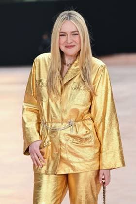 PFW Chanel Photocall Dakota Fanning attending the Chanel Womenswear Fall Winter 2025-2026 show as part of Paris Fashion Week in Paris, France on March 11, 2025. Photo by Aurore Marechal ABACAPRESS.COM Paris France  Copyright: xMarechalxAurore ABACAx