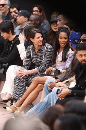 PFW - Chanel Front Row Charlotte Casiraghi and Naomie Campbelle during Chanel Womenswear Fall Winter 2025-2026 show as part of Paris Fashion Week in Paris, France on March 11, 2025. Photo by Jerome Domine ABACAPRESS.COM Paris Ile-de-France France  Copyright: xDominexJerome ABACAx