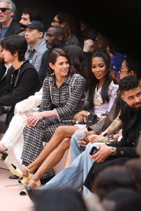 PFW - Chanel Front Row Charlotte Casiraghi and Naomie Campbelle during Chanel Womenswear Fall Winter 2025-2026 show as part of Paris Fashion Week in Paris, France on March 11, 2025. Photo by Jerome Domine ABACAPRESS.COM Paris Ile-de-France France  Copyright: xDominexJerome ABACAx