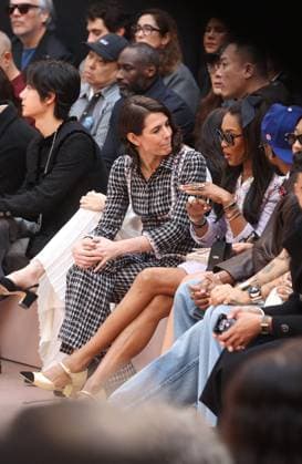 PFW - Chanel Front Row Charlotte Casiraghi and Naomie Campbelle during Chanel Womenswear Fall Winter 2025-2026 show as part of Paris Fashion Week in Paris, France on March 11, 2025. Photo by Jerome Domine ABACAPRESS.COM Paris Ile-de-France France  Copyright: xDominexJerome ABACAx