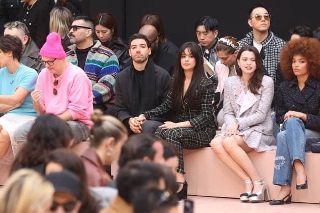 PFW Chanel Front Row Camila Cabello and her boyfriend Henry Junior Chalhoub attending the Chanel Womenswear Fall Winter 2025-2026 show as part of Paris Fashion Week in Paris on March 10, 2025, France. Photo by Jerome Domine ABACAPRESS.COM  Copyright: xDominexJerome ABACAx