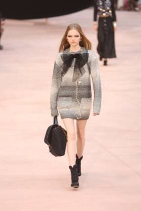 PFW Chanel Runway Models walk the runway during the Chanel Womenswear Fall Winter 2025-2026 show as part of Paris Fashion Week in Paris on March 10, 2025, France. Photo by Jerome Domine ABACAPRESS.COM  Copyright: xDominexJerome ABACAx