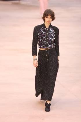 PFW Chanel Runway Models walk the runway during the Chanel Womenswear Fall Winter 2025-2026 show as part of Paris Fashion Week in Paris on March 10, 2025, France. Photo by Jerome Domine ABACAPRESS.COM  Copyright: xDominexJerome ABACAx