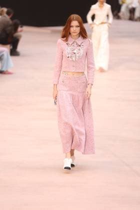 PFW Chanel Runway Models walk the runway during the Chanel Womenswear Fall Winter 2025-2026 show as part of Paris Fashion Week in Paris on March 10, 2025, France. Photo by Jerome Domine ABACAPRESS.COM  Copyright: xDominexJerome ABACAx
