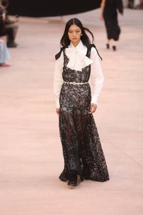 PFW Chanel Runway Models walk the runway during the Chanel Womenswear Fall Winter 2025-2026 show as part of Paris Fashion Week in Paris on March 10, 2025, France. Photo by Jerome Domine ABACAPRESS.COM  Copyright: xDominexJerome ABACAx