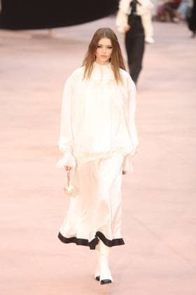 PFW Chanel Runway Models walk the runway during the Chanel Womenswear Fall Winter 2025-2026 show as part of Paris Fashion Week in Paris on March 10, 2025, France. Photo by Jerome Domine ABACAPRESS.COM  Copyright: xDominexJerome ABACAx