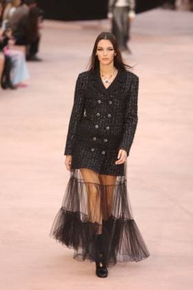 PFW Chanel Runway Models walk the runway during the Chanel Womenswear Fall Winter 2025-2026 show as part of Paris Fashion Week in Paris on March 10, 2025, France. Photo by Jerome Domine ABACAPRESS.COM  Copyright: xDominexJerome ABACAx