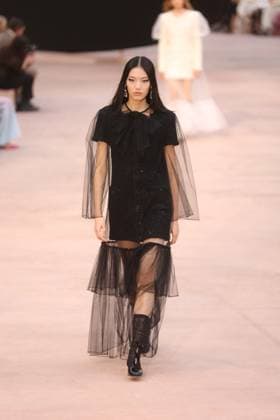 PFW Chanel Runway Models walk the runway during the Chanel Womenswear Fall Winter 2025-2026 show as part of Paris Fashion Week in Paris on March 10, 2025, France. Photo by Jerome Domine ABACAPRESS.COM  Copyright: xDominexJerome ABACAx