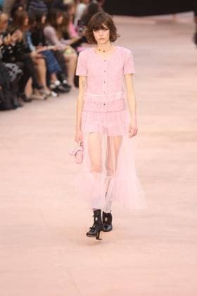 PFW Chanel Runway Models walk the runway during the Chanel Womenswear Fall Winter 2025-2026 show as part of Paris Fashion Week in Paris on March 10, 2025, France. Photo by Jerome Domine ABACAPRESS.COM  Copyright: xDominexJerome ABACAx