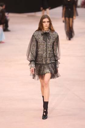 PFW Chanel Runway Models walk the runway during the Chanel Womenswear Fall Winter 2025-2026 show as part of Paris Fashion Week in Paris on March 10, 2025, France. Photo by Jerome Domine ABACAPRESS.COM  Copyright: xDominexJerome ABACAx