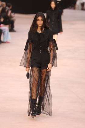 PFW Chanel Runway Models walk the runway during the Chanel Womenswear Fall Winter 2025-2026 show as part of Paris Fashion Week in Paris on March 10, 2025, France. Photo by Jerome Domine ABACAPRESS.COM  Copyright: xDominexJerome ABACAx